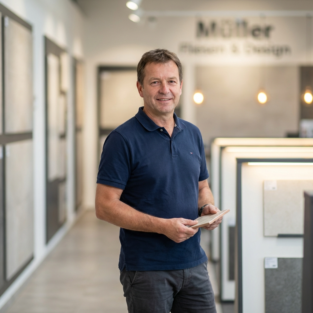 Tobias K. im Fliesenhandel