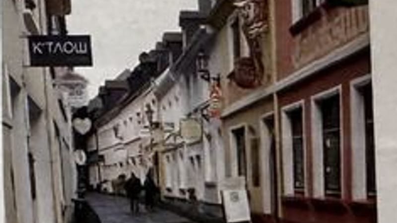 Historische Altstadtgasse in Moers